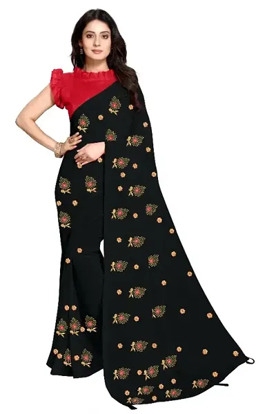 Alluring Georgette Saree with Blouse piece 