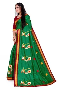 Stylish Art Silk Saree with Blouse piece For Women-thumb2