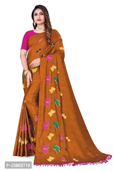 Fancy Art Silk Saree With Blouse Piece For Women-thumb0