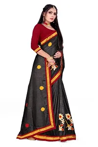 Stylish Art Silk Saree with Blouse piece For Women-thumb1