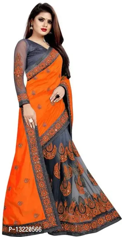 Classic Embroidered  Saree with Blouse piece-thumb5