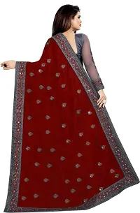 Classic Embroidered  Saree with Blouse piece-thumb2