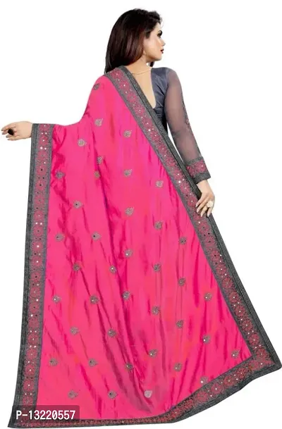 Classic Embroidered  Saree with Blouse piece-thumb4