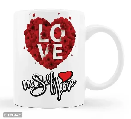 Manvi Creations Coffee Mug Me Self Love Printed Gift for Girlfriend Boyfriend, Husband Wife on Birthday, Anniversary, Valentine Day, Friendship day