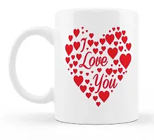 Manvi Creations Coffee Mug I Love You Heart Love Printed Gift for Girlfriend Boyfriend, Husband Wife on Birthday, Anniversary, Valentine Day, Friendship day-thumb1