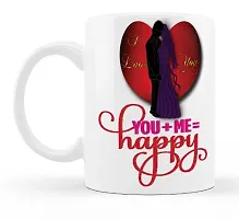 Manvi Creations Coffee Mug You  Me Love Couple Printed Gift for Girlfriend Boyfriend, Husband Wife on Birthday, Anniversary, Valentine Day, Friendship day-thumb1