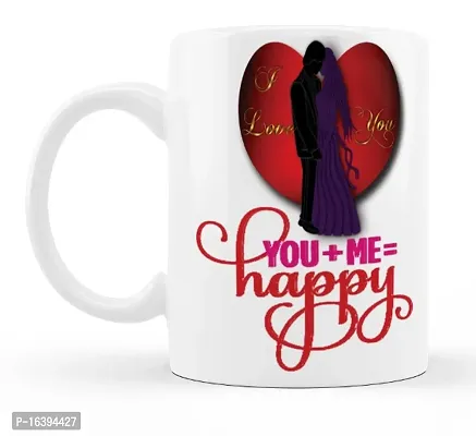 Manvi Creations Coffee Mug You  Me Love Couple Printed Gift for Girlfriend Boyfriend, Husband Wife on Birthday, Anniversary, Valentine Day, Friendship day-thumb2