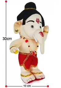 SWEZO Bal Ganesha Teddy Bear/Soft Toy Kid Children Birthday ift/Lord Ganpati for Kids - 30 cm  (Cream)-thumb1