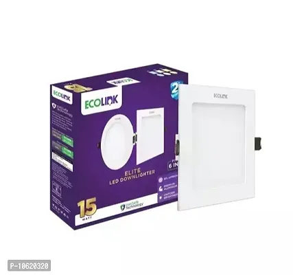 Elite 15W Square LED Ceiling Downlighter -Cool Day Light,Pack of 1