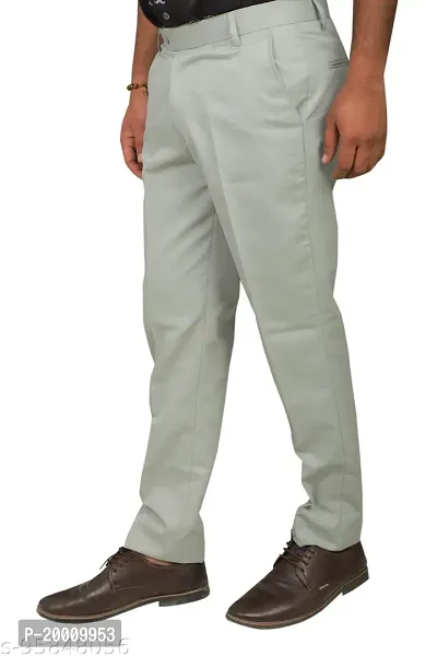 Stylish Multicoloured Polyester Blend Solid Trousers For Men Combo Of 2-thumb5