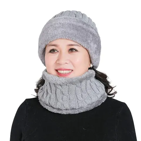 Dressify? Girls Full Face Cover Winter Fur Neck Cover and Beanie Visor Cap Monkey Cap for Girls & Color