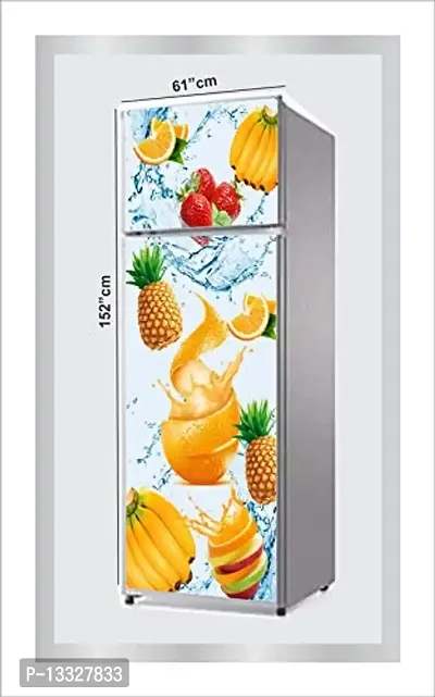 Ruby D?cor Decorative Refrigerator Door Sticker PVC Vinyl Fridge Wrap Sticker for Home (160 cm x 60 cm or 63 X 24 Inches)-thumb3