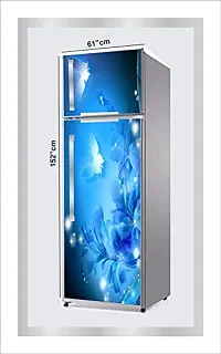 Ruby D?cor Decorative Refrigerator Door Sticker PVC Vinyl Fridge Wrap Sticker for Home (160 cm x 60 cm or 63 X 24 Inches)-thumb1