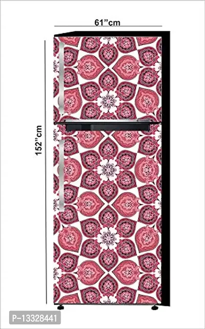 Ruby D?cor Decorative Refrigerator Door Sticker PVC Vinyl Fridge Wrap Sticker for Home (160 cm x 60 cm or 63 X 24 Inches)