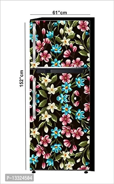 Ruby D?cor Decorative Refrigerator Door Sticker PVC Vinyl Fridge Wrap Sticker for Home (160 cm x 60 cm or 63 X 24 Inches)