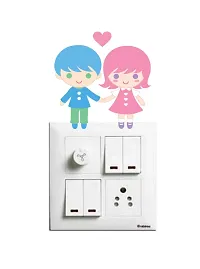 Ruby D?cor Multicolour Couples Switch Board Sticker Set of 4 Boards-thumb2