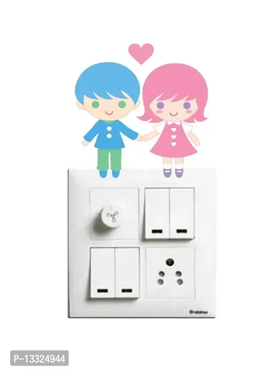 Ruby D?cor Multicolour Couples Switch Board Sticker Set of 4 Boards-thumb3