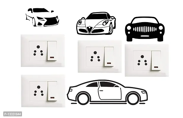 Ruby D?cor Sports car Switch Board Sticker Set of 4 Boards-thumb0