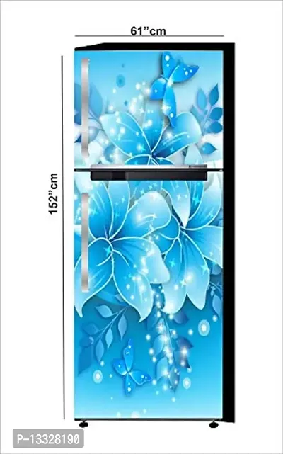 Ruby D?cor Decorative Refrigerator Door Sticker PVC Vinyl Fridge Wrap Sticker for Home (160 cm x 60 cm or 63 X 24 Inches)-thumb0