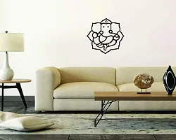 Ruby D?cor Ganesh JI in Flower Wall Sticker with Decal Design for Wall Decoration 61cm X 61 cm-thumb2