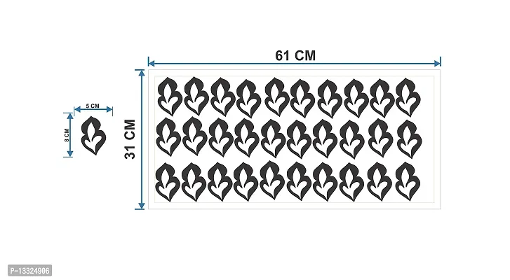 Ruby D?COR Vinyl Leaf Motif Set of 30 Motifs-thumb2