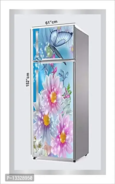 Ruby D?cor Decorative Refrigerator Door Sticker PVC Vinyl Fridge Wrap Sticker for Home (160 cm x 60 cm or 63 X 24 Inches)-thumb2