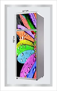 Ruby D?cor Decorative Refrigerator Door Sticker PVC Vinyl Fridge Wrap Sticker for Home (160 cm x 60 cm or 63 X 24 Inches)-thumb2