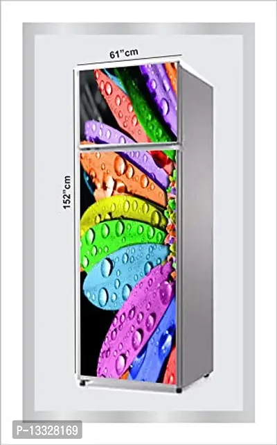 Ruby D?cor Decorative Refrigerator Door Sticker PVC Vinyl Fridge Wrap Sticker for Home (160 cm x 60 cm or 63 X 24 Inches)-thumb3