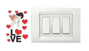 Ruby D?cor Multicolour Couples Switch Board Sticker Set of 4 Boards-thumb1