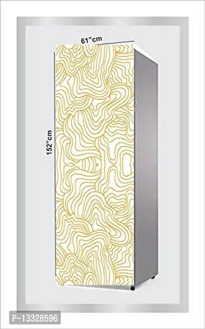 Ruby D?cor Decorative Refrigerator Door Sticker PVC Vinyl Fridge Wrap Sticker for Home (160 cm x 60 cm or 63 X 24 Inches)-thumb2