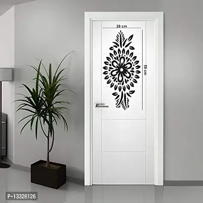 Ruby Decor Black Vinyl Door Sticker 58X28 cm-thumb0