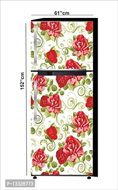 Ruby D?cor Decorative Refrigerator Door Sticker PVC Vinyl Fridge Wrap Sticker for Home (160 cm x 60 cm or 63 X 24 Inches)-thumb0