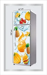 Ruby D?cor Decorative Refrigerator Door Sticker PVC Vinyl Fridge Wrap Sticker for Home (160 cm x 60 cm or 63 X 24 Inches)-thumb1