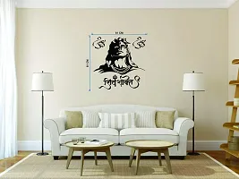 Ruby D?cor Shiv JI Wall Sticker with Decal Design for Wall Decoration 61cm X 61 cm-thumb1