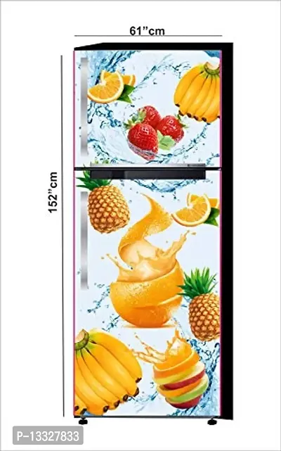 Ruby D?cor Decorative Refrigerator Door Sticker PVC Vinyl Fridge Wrap Sticker for Home (160 cm x 60 cm or 63 X 24 Inches)-thumb0