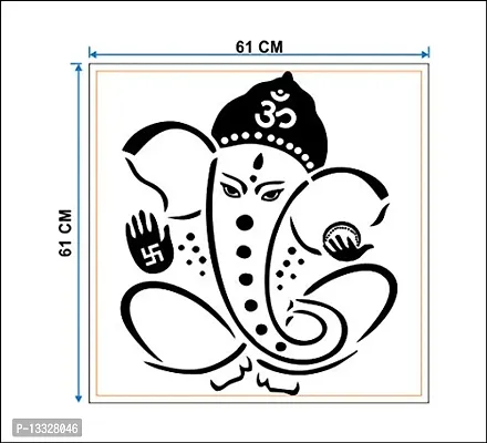 Ruby D?cor Ganesh Ji Wall Sticker with Decal Design for Wall Decoration 61cm X 61 cm-thumb2