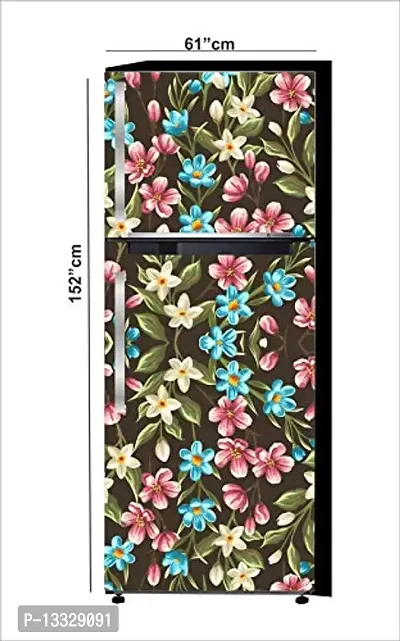 Ruby D?cor Decorative Refrigerator Door Sticker PVC Vinyl Fridge Wrap Sticker for Home (160 cm x 60 cm or 63 X 24 Inches)-thumb0