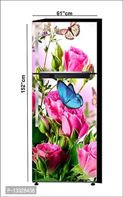 Ruby D?cor Decorative Refrigerator Door Sticker PVC Vinyl Fridge Wrap Sticker for Home (160 cm x 60 cm or 63 X 24 Inches)