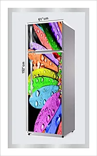 Ruby D?cor Decorative Refrigerator Door Sticker PVC Vinyl Fridge Wrap Sticker for Home (160 cm x 60 cm or 63 X 24 Inches)-thumb1