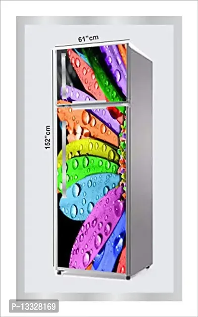 Ruby D?cor Decorative Refrigerator Door Sticker PVC Vinyl Fridge Wrap Sticker for Home (160 cm x 60 cm or 63 X 24 Inches)-thumb2