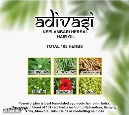 Adivasi Neelambari Medicine All Type of Hair Problem Herbal Natural Hair Oil-thumb3