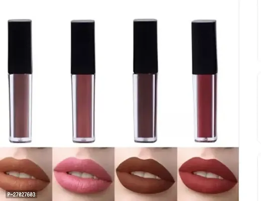 New Profesional Nude Mini Premium Quality Lipsticks, Pack Of 4-thumb0