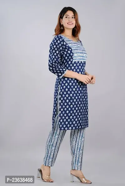 Stylish Viscose Rayon Kurta Bottom Set For Women-thumb0