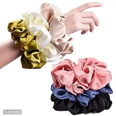 6 Pcs Satin .Scrunchie