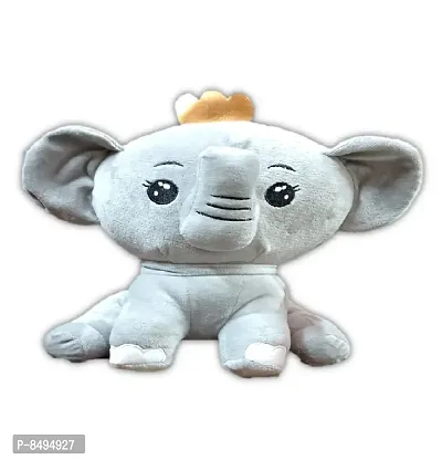 Elephant Soft Toy,Baby Elephant grey for Kids,Elephant for Kids,Cute Little crown elephant