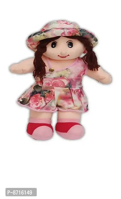 Cap Doll For Girls Height Stuffed Girl Doll - Polyfill Washable Cuddly Soft Plush Toy - Helps to Learn Role Play - 100% Safe for Kids-thumb0