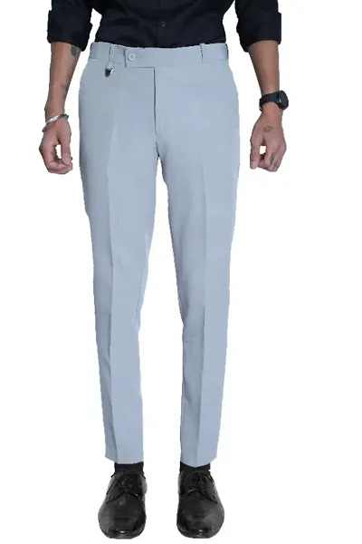 GHABA CREATION Slim Fit Formal Pant for Men - Viscose Bottom Formal Trouser for Gents - Office Formal Pants for Men and Boys