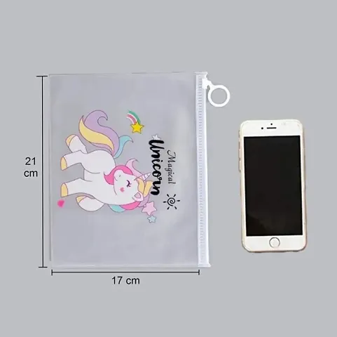 Unicorn Print Transparant Folder