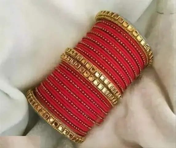 New Collection Of Velvet Bangle Set Combo With Mirror Work Kangan Set And Bangles For Girls.