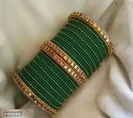 New Collection Of Velvet Bangle Set Combo With Mirror Work Kangan Set And Bangles For Girls.